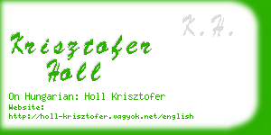 krisztofer holl business card